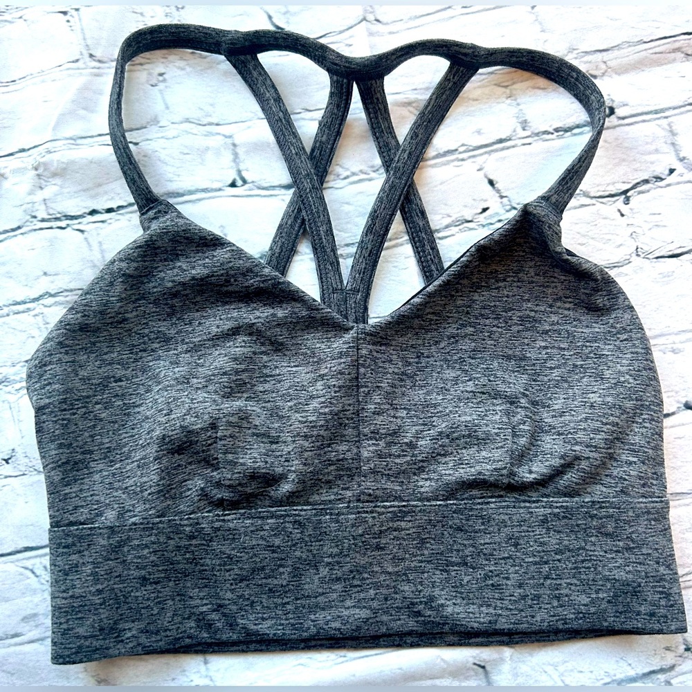 JoyLab Gray Crossback Sports Bra